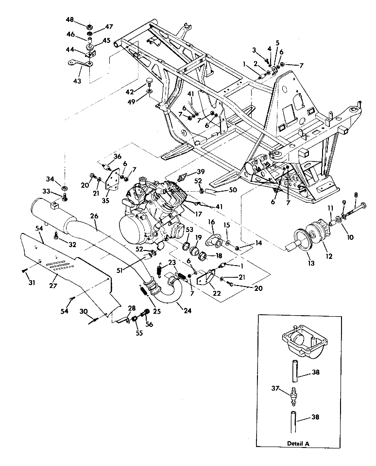 ENGINE/MUFFLER MOUNTING 350 4X4 - Update (4919831983005A)