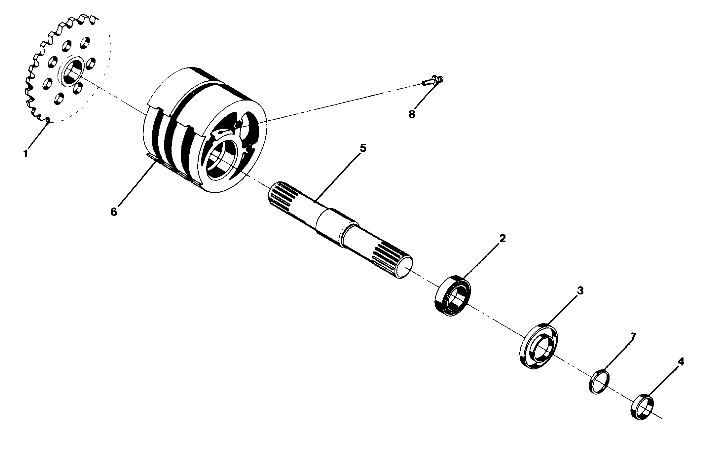 DETAILS - FRONT DRIVE ASSEMBLY 350 4X4 - Update FRONT TIGHTENER ASSEMBLY - (4919831983013B)