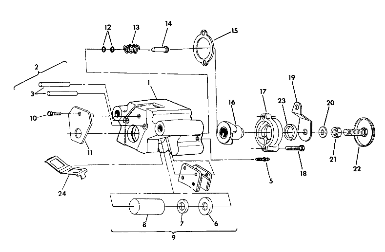 REAR BRAKE ASSEMBLY  350 4X4 - Update (4919831983033A)