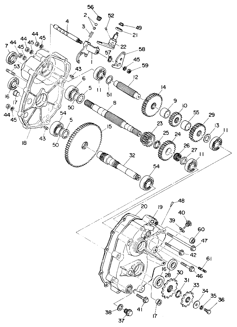 GEARCASE ASSEMBLY 4X4 (4919831983037A)