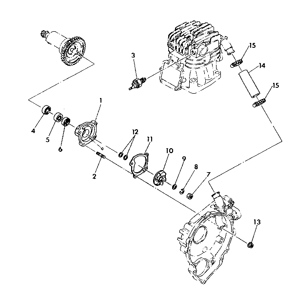 WATER PUMP ASSEMBLY 350 4X4 - Update (4919831983044A)