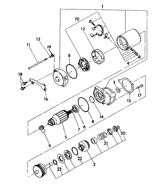 STARTING MOTOR ASSEMBLY 350 4X4 - Update (4919831983046A)