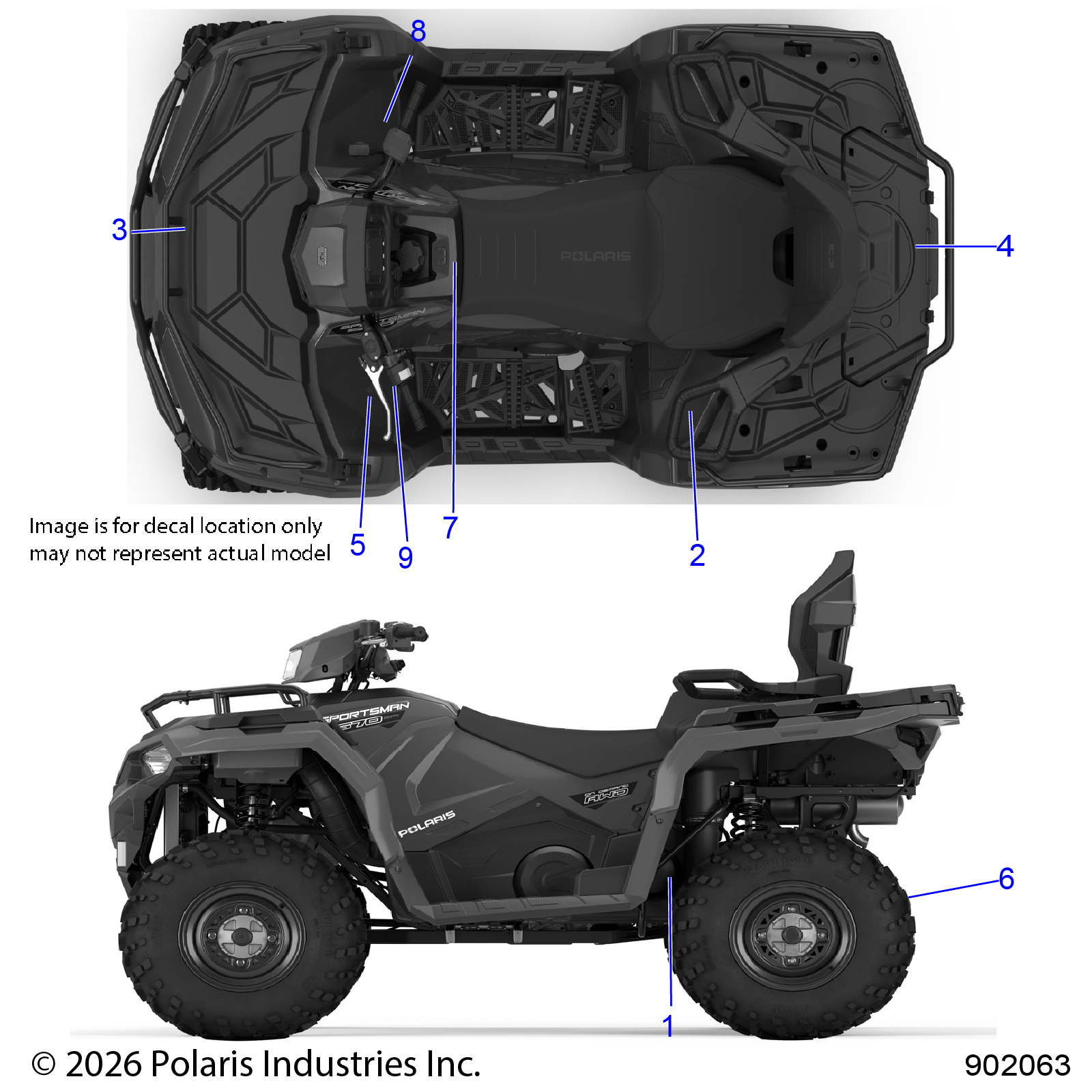 BODY, DECALS, STANDARD - A26SDA57A7 (900860)