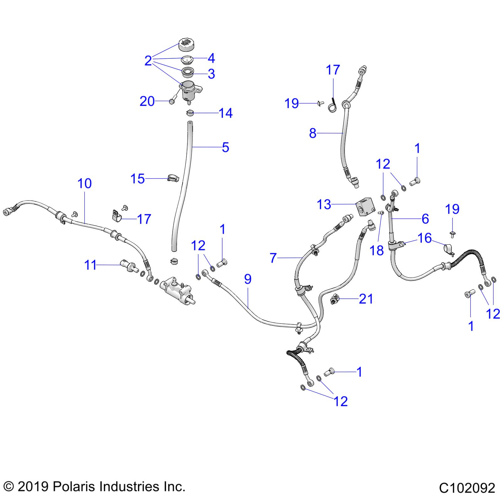 BRAKES, BRAKE LINES - A24HBB07N6/N7 (C102092)