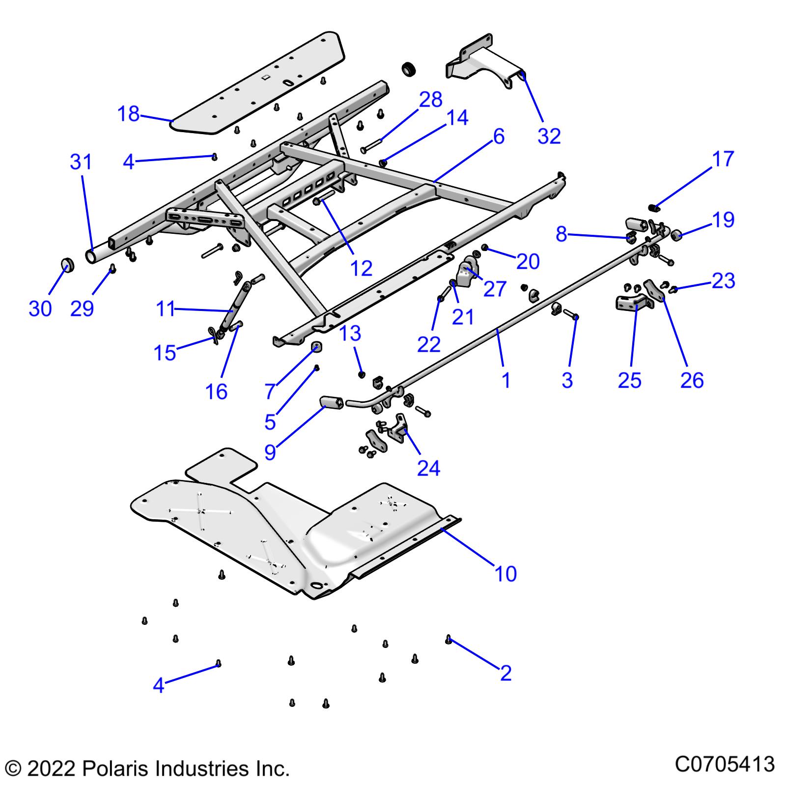 BODY, BOX, MOUNTING - R22RSM99AG (C0705413)