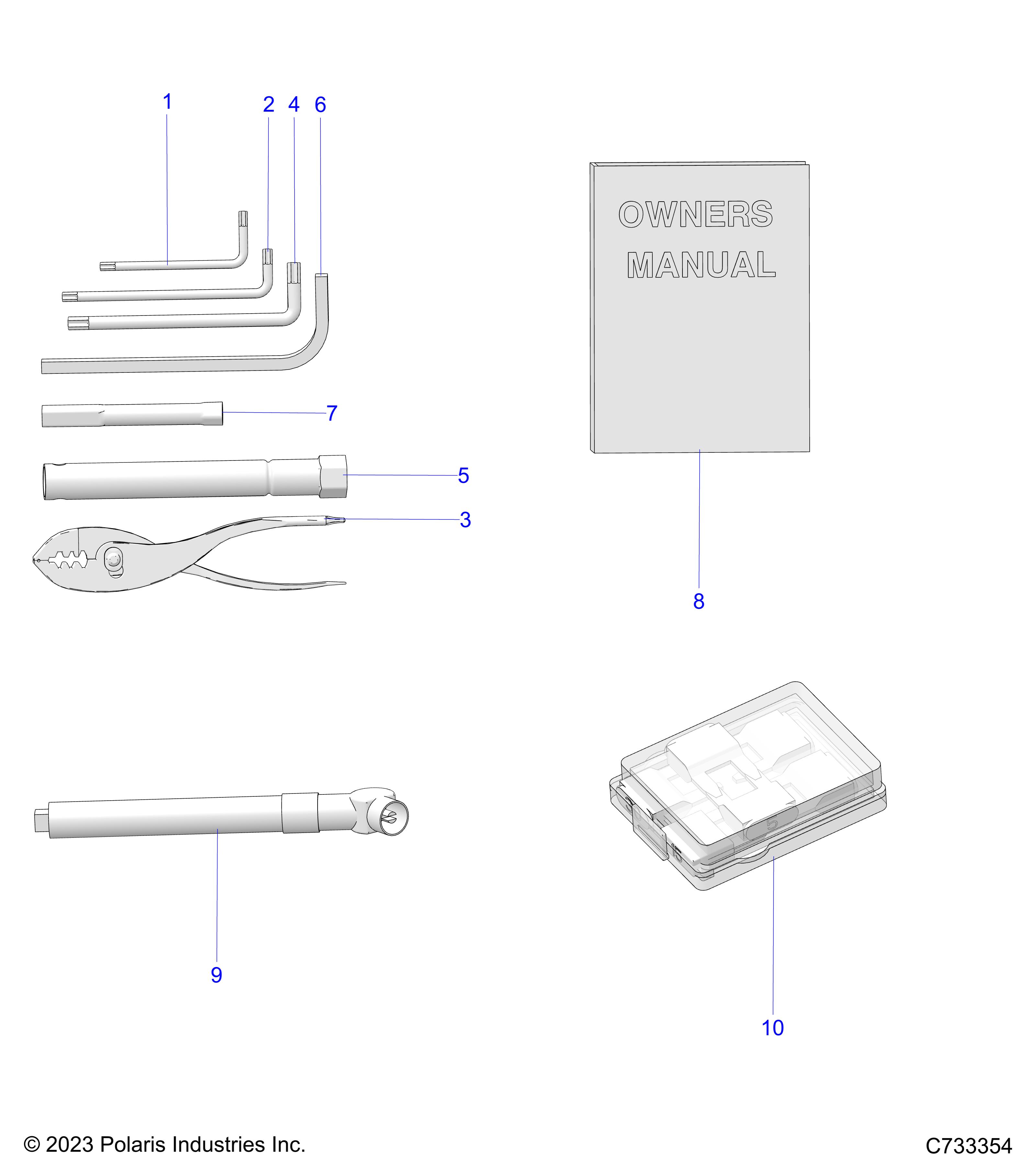 REFERENCE, OWNERS MANUAL AND TOOL KIT - R25XAL1RBD/BM (C733354)