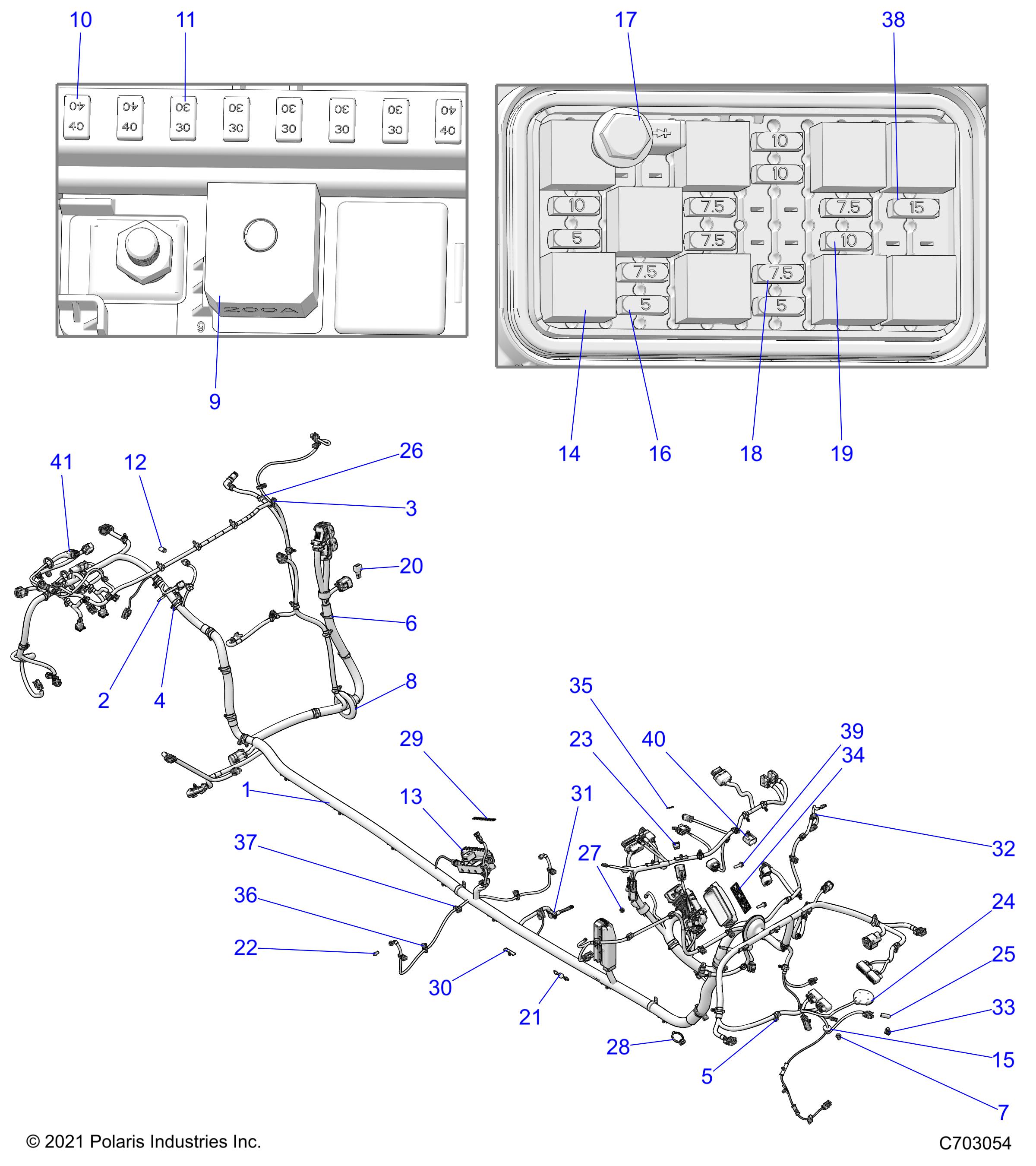 ELECTRICAL, WIRE HARNESS, CHASSIS - Z22M4D92AJ/AK/BJ/BK (C703054)