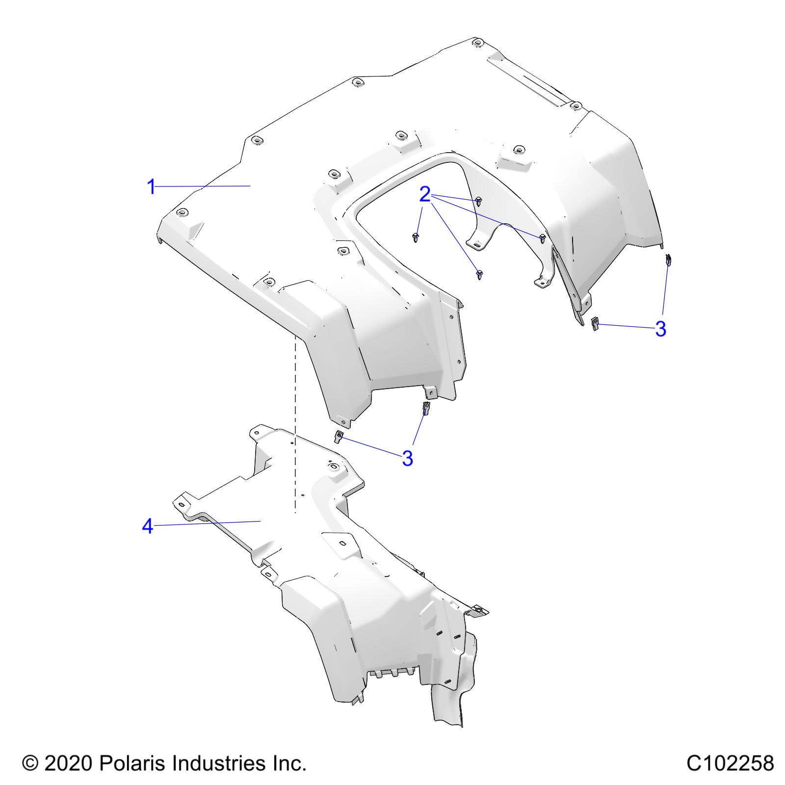 BODY, REAR CAB - A22SDE57K4 (C102258)