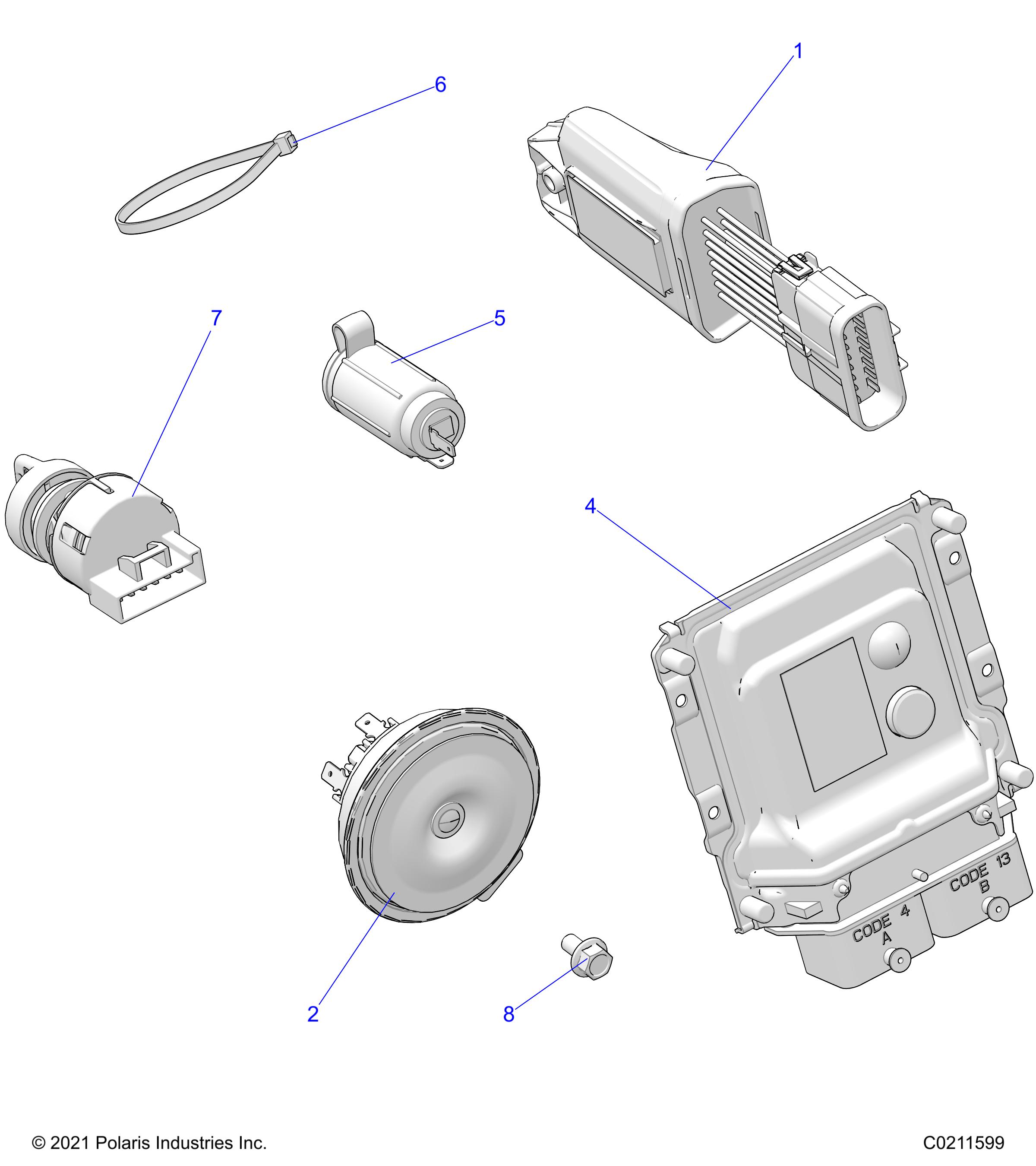 ELECTRICAL, SWITCHES, HORN and ECM - A24SYE95PL (C0211599)