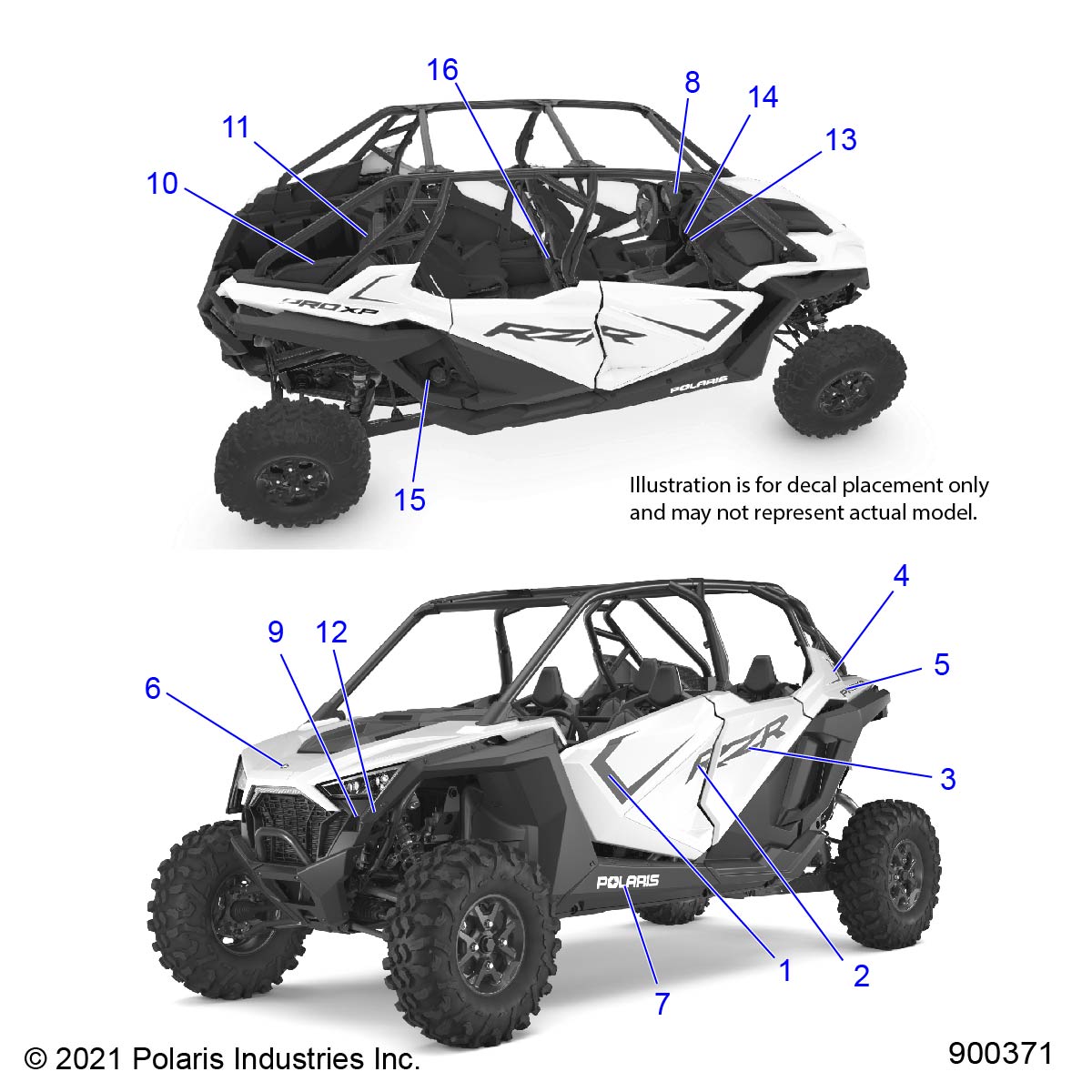 BODY, DECALS - Z22M4E92AD/AG/AJ/BD/BG/BJ (900371)