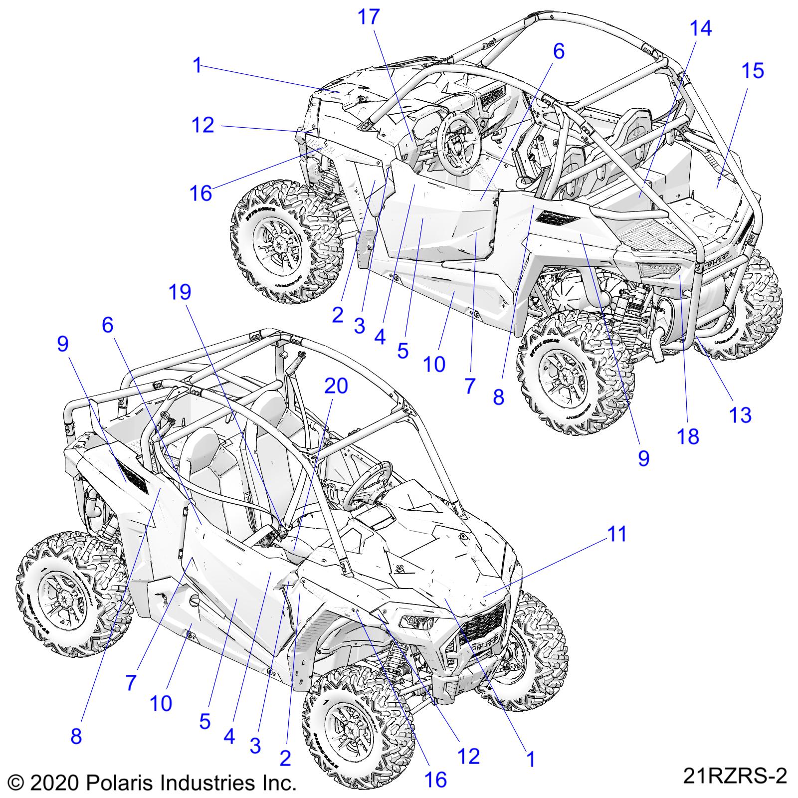 BODY, DECALS - Z21ASK99A4/B4 (21RZRS-2)