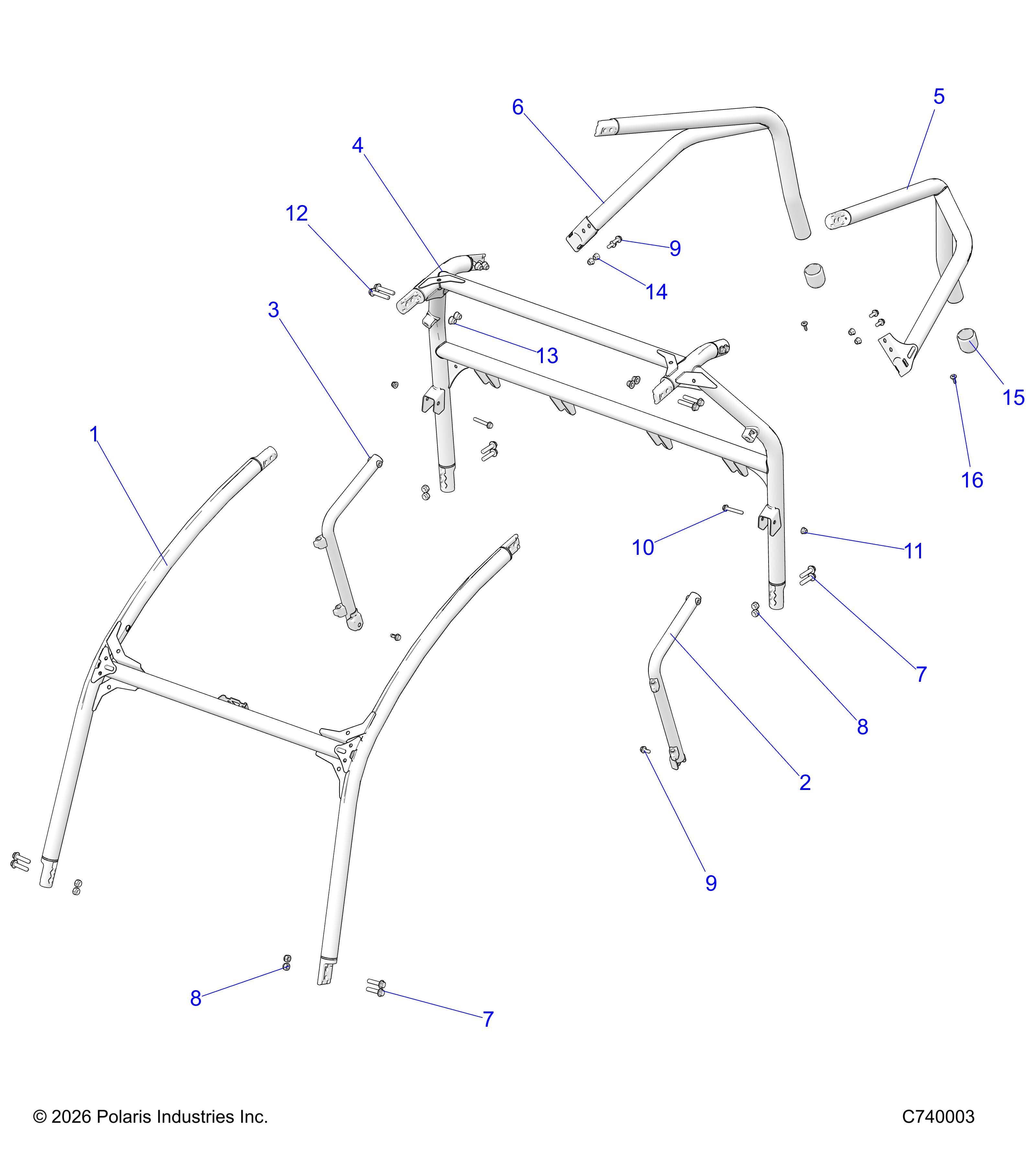 CHASSIS, CAB FRAME - Z26ASE99P5 (C740003)