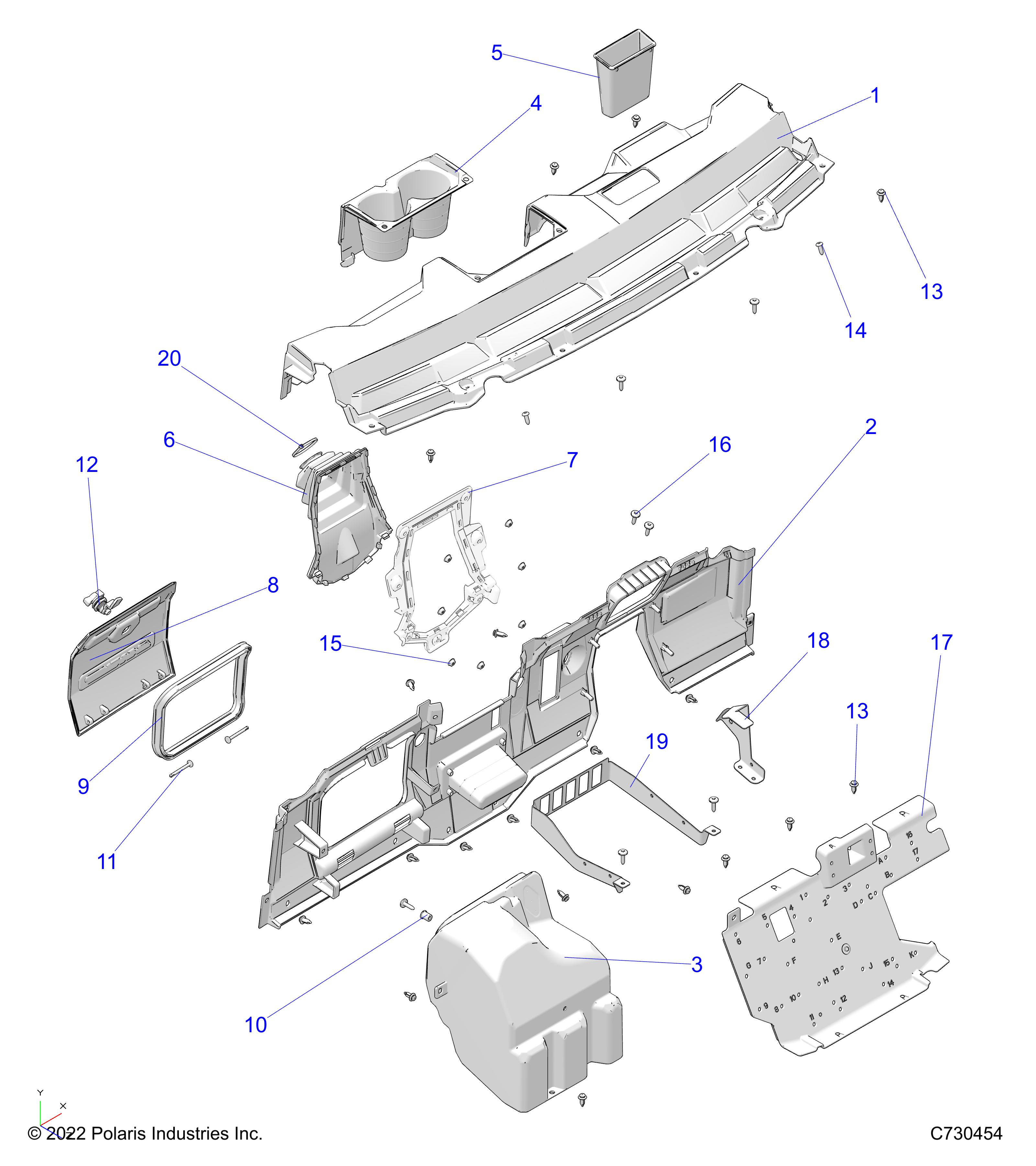 BODY, DASH  - R25MAA5AJ1 (C730454)