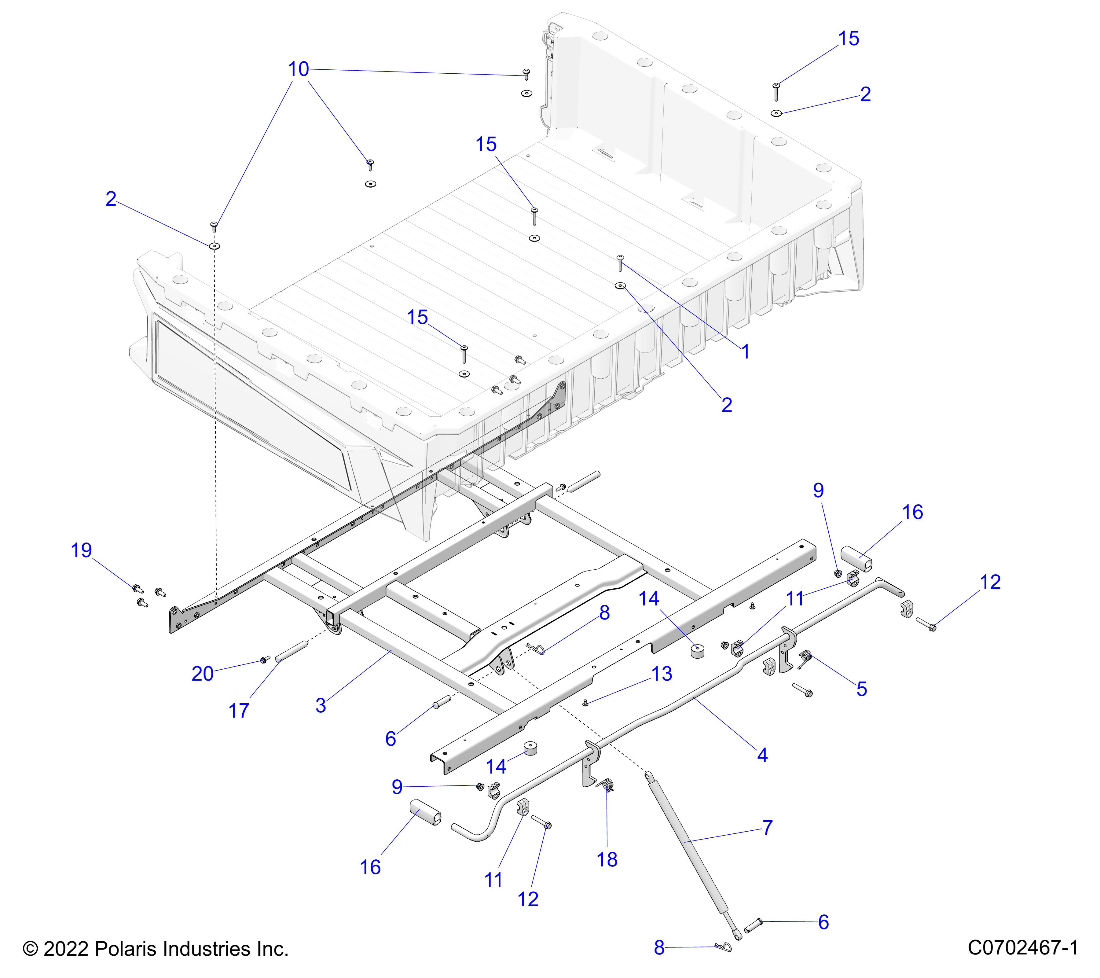 BODY, BOX MOUNTING - R25CDA57A1 (C0702467-1)