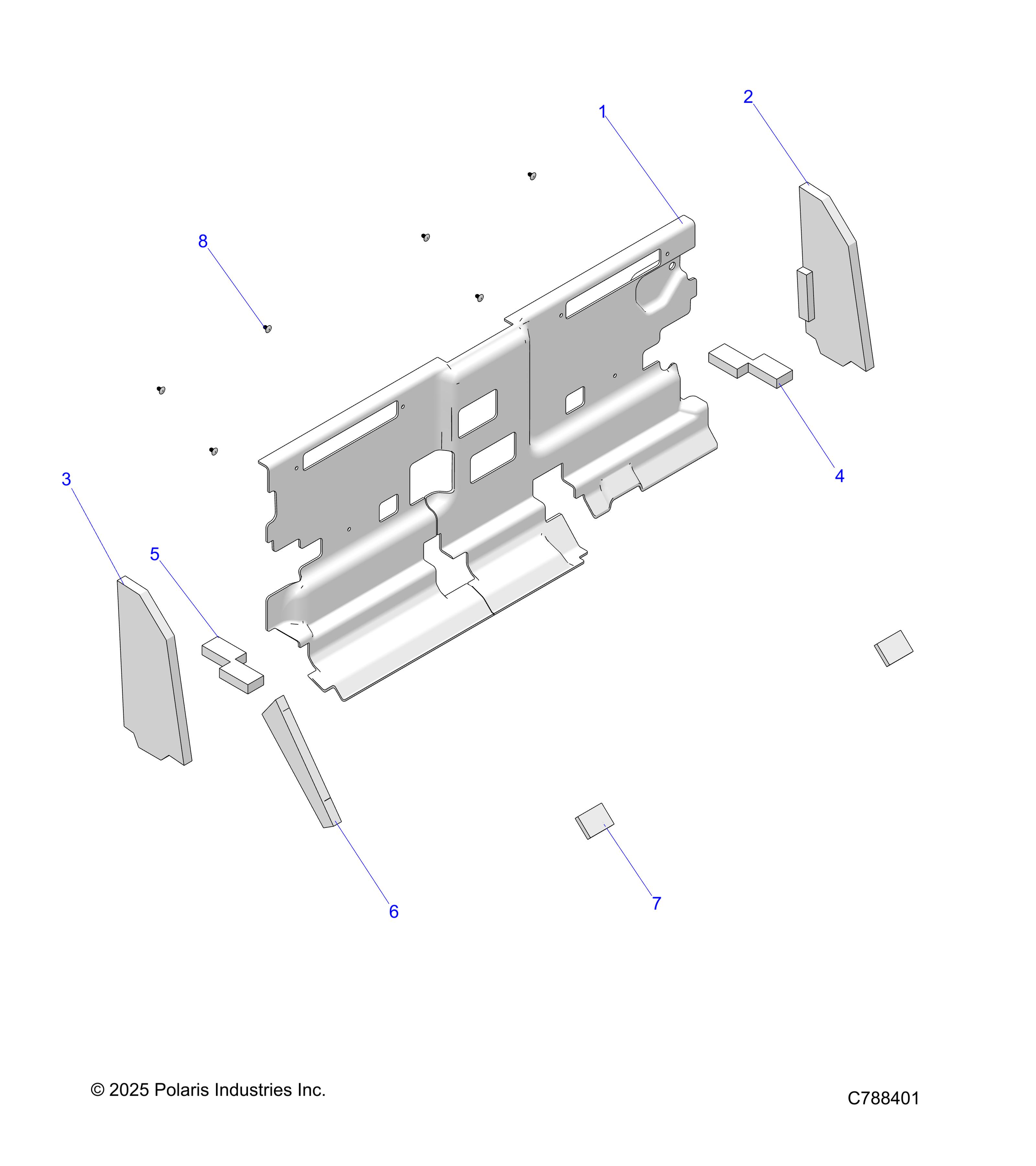 BODY, CAB FOAM AND REAR PANEL - (R23RRV99AC/RR299AC) (C788401)