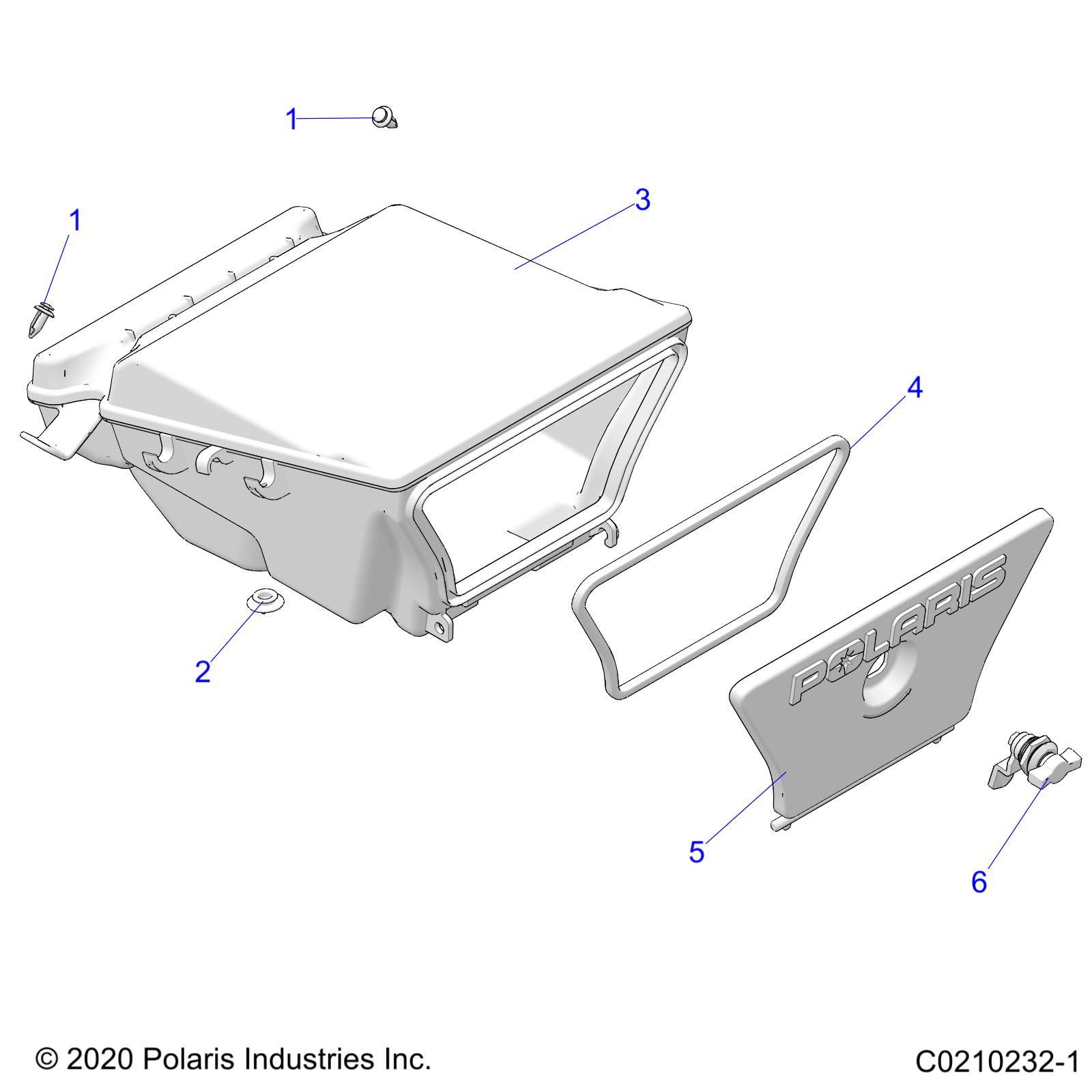 BODY, STORAGE BOX, REAR - A20SEG57A1/A4/A7/A9 (C0210232-1)