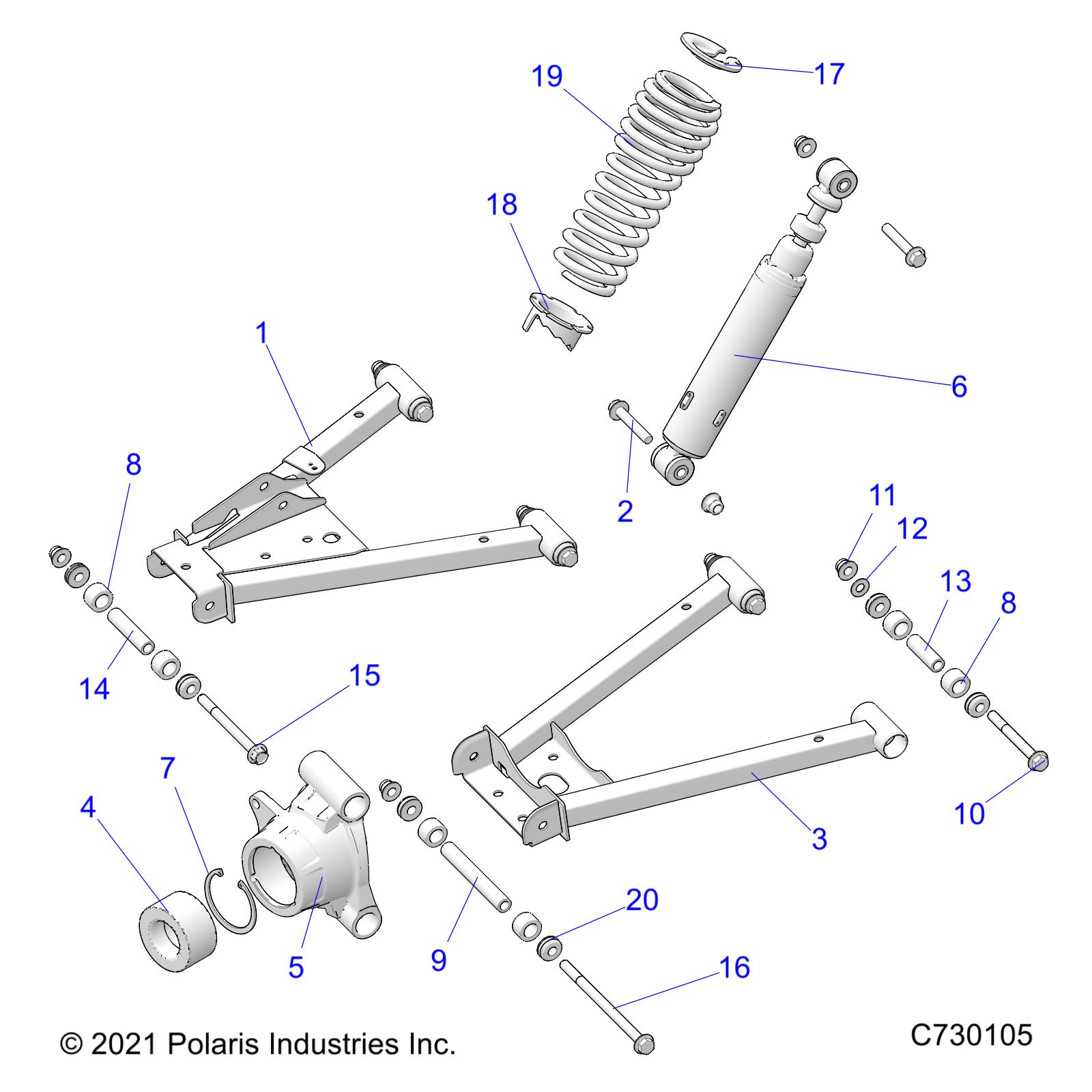 SUSPENSION, REAR - D22M4A57B4/G57B4 (C730105)