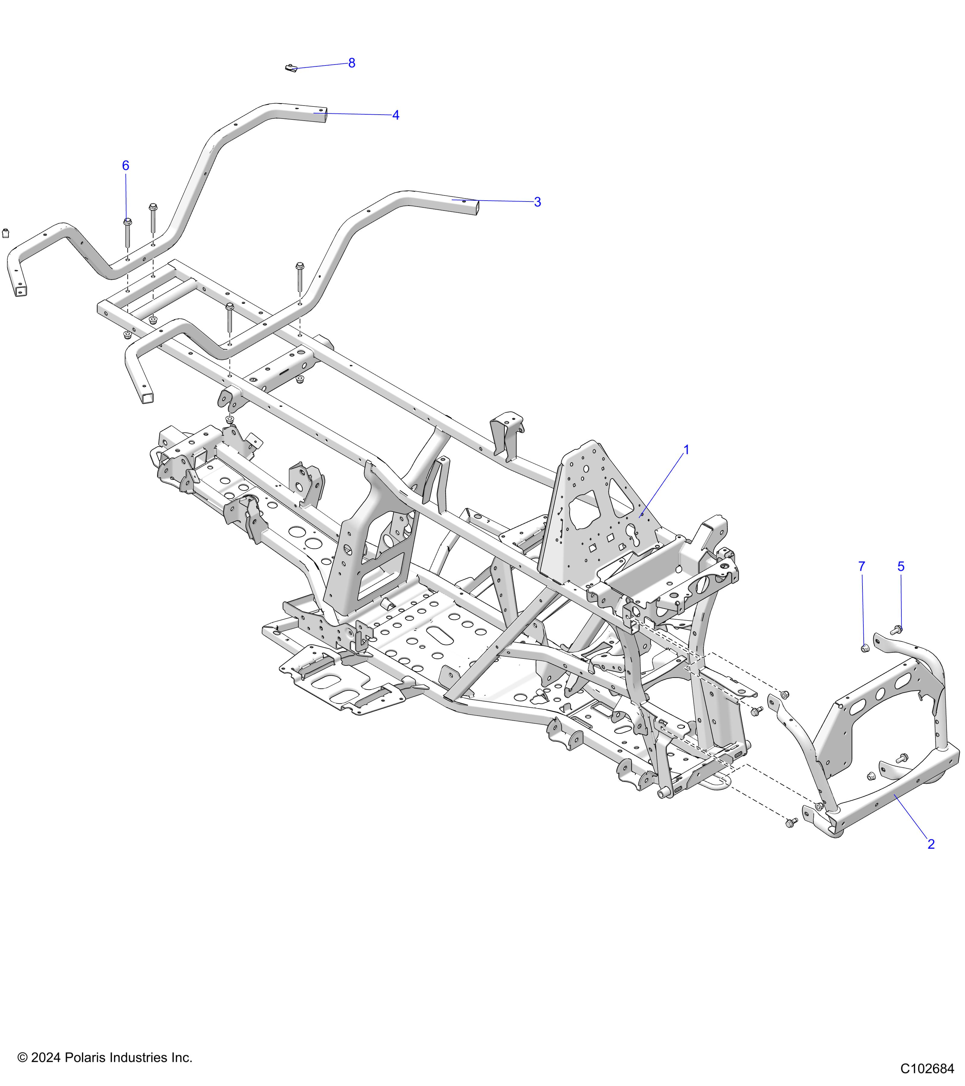 CHASSIS, FRAME - A25SHE57FH/CH (C102684)