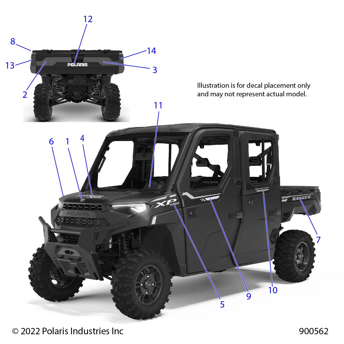 BODY, DECALS GRAPHIC - R23RSU99A9/AJ/AK/AX/B9/BJ/BK/BX (900562)