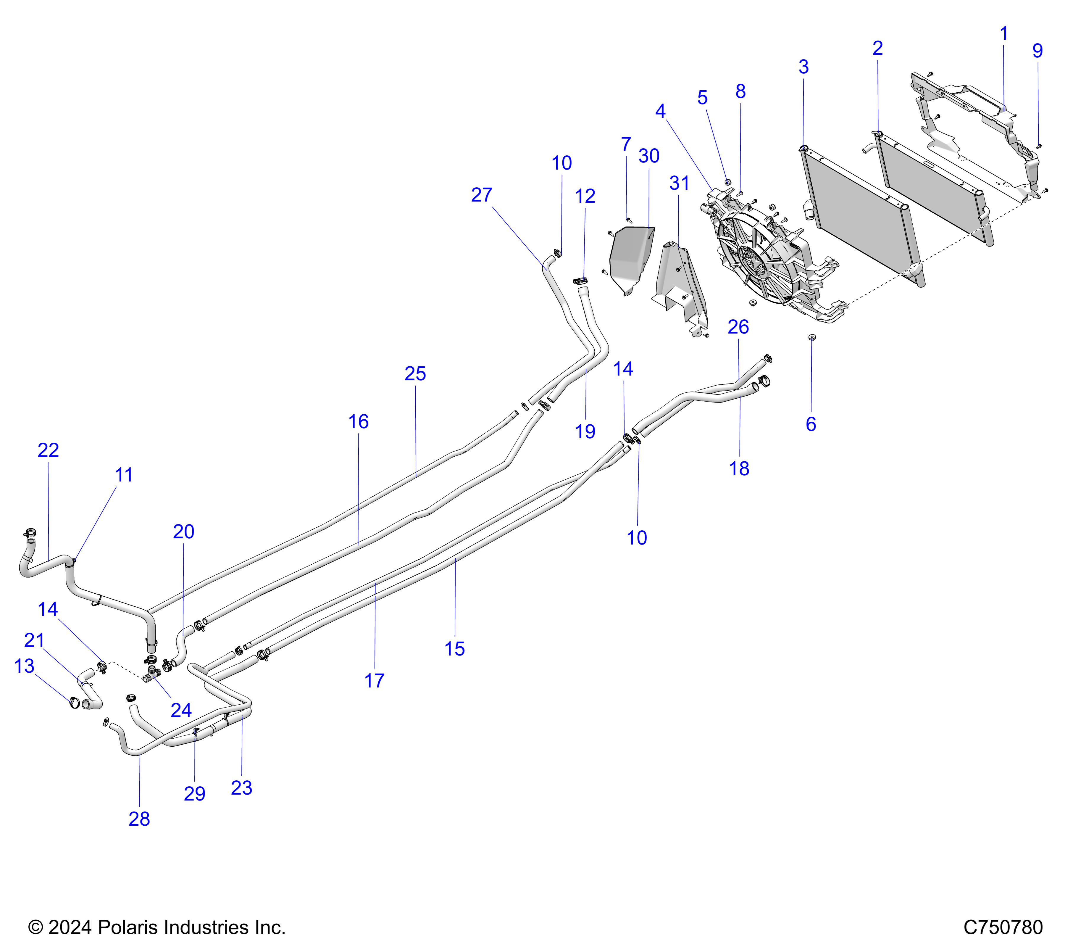 ENGINE, COOLING - Z25X4D92A/92B (C750298)