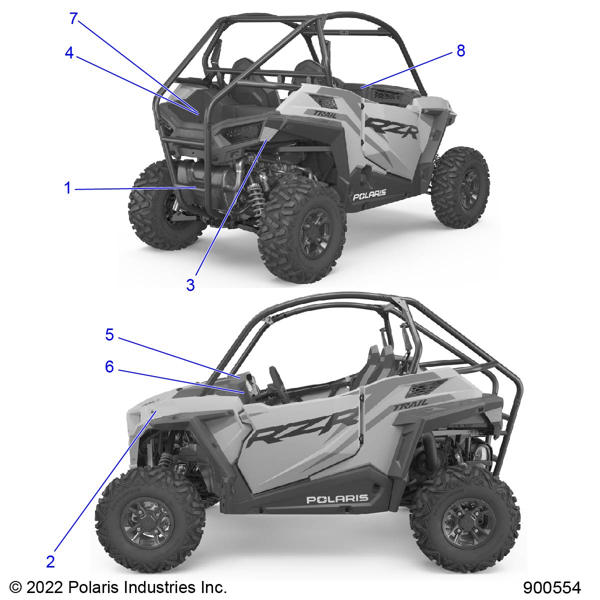 BODY, DECALS, STANDARD - Z23ASE99A4/B4/K99A4 (900554)