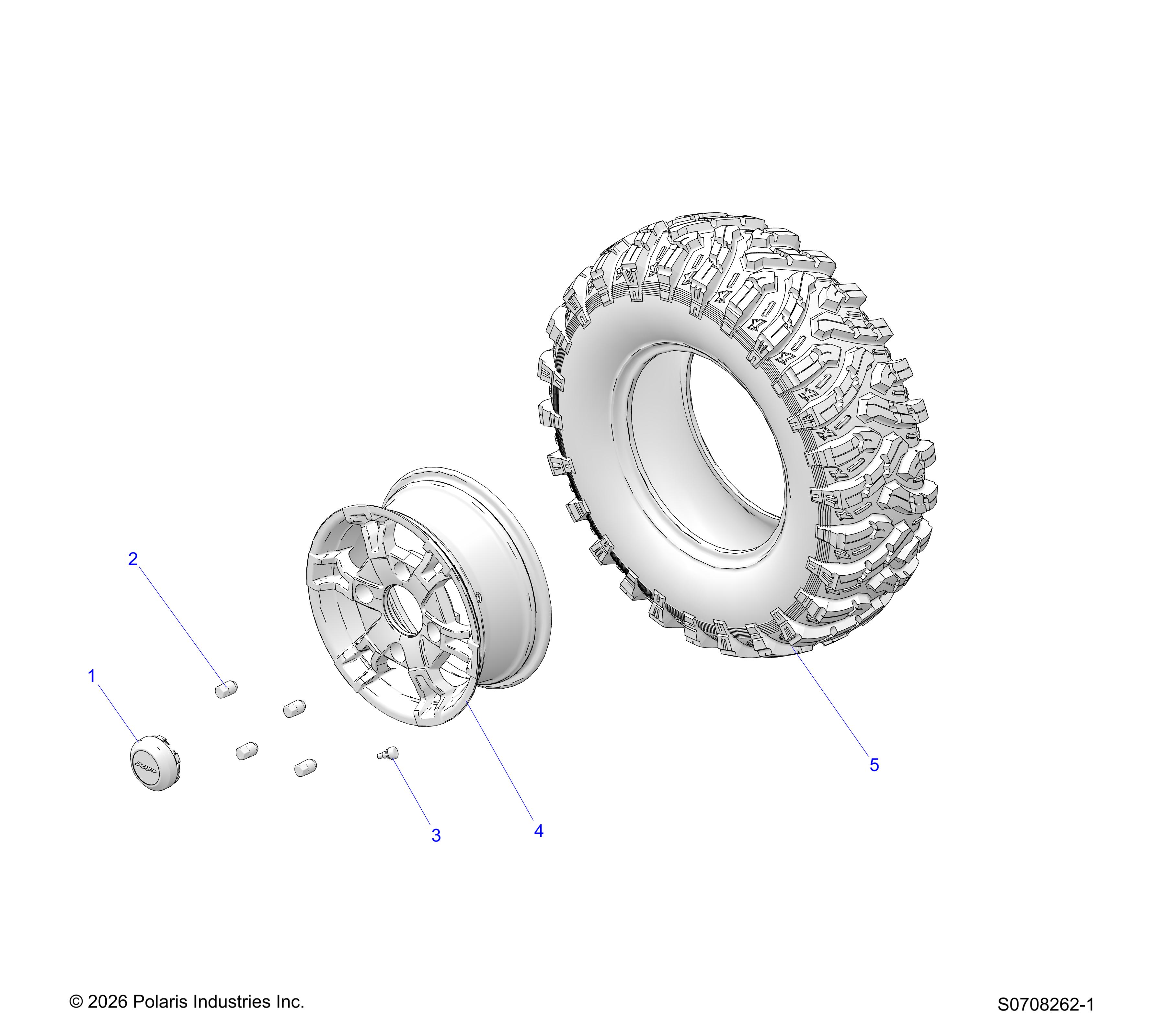 WHEELS, FRONT, ALUMINUM