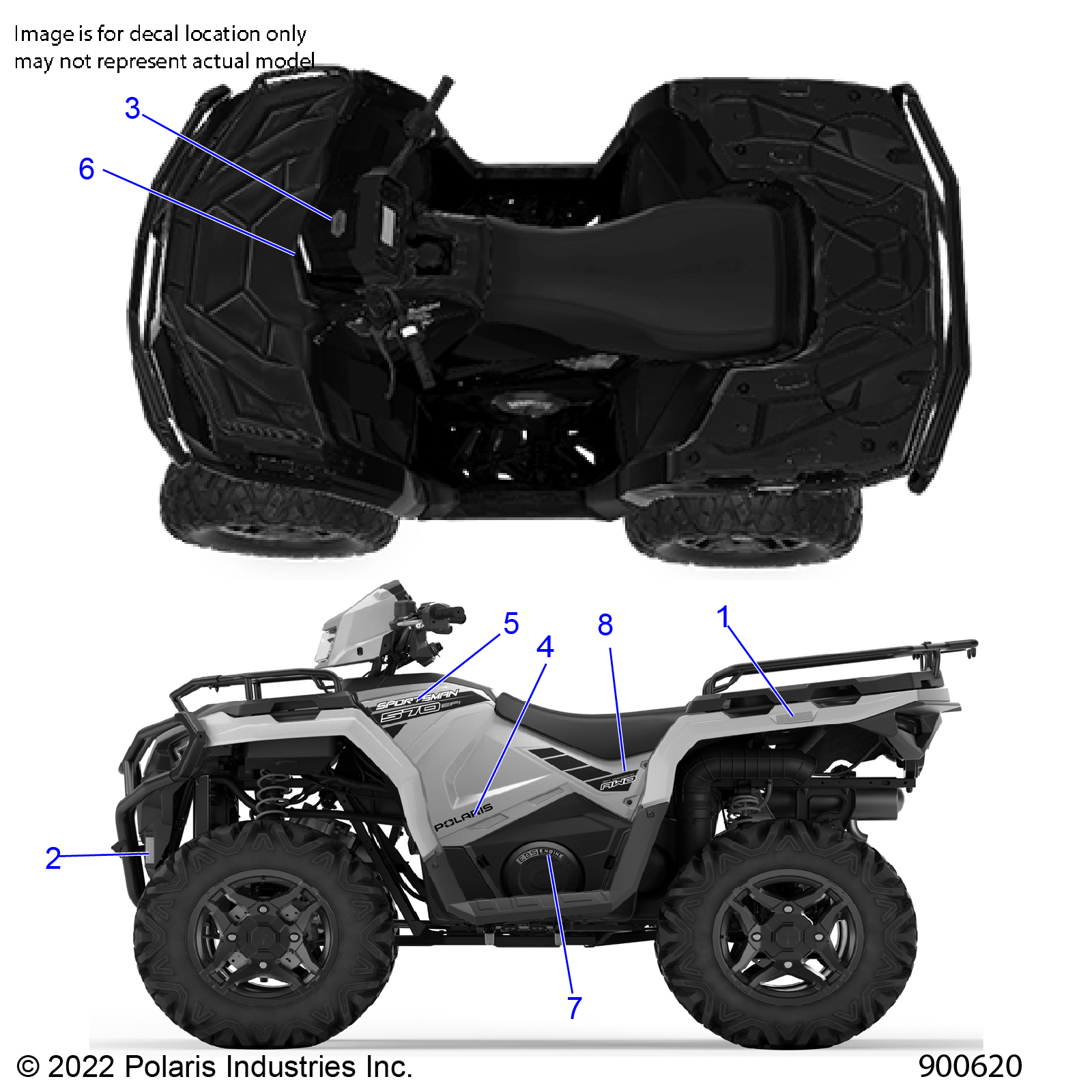 BODY, DECALS GRAPHIC- A23SHR57AH (900620)