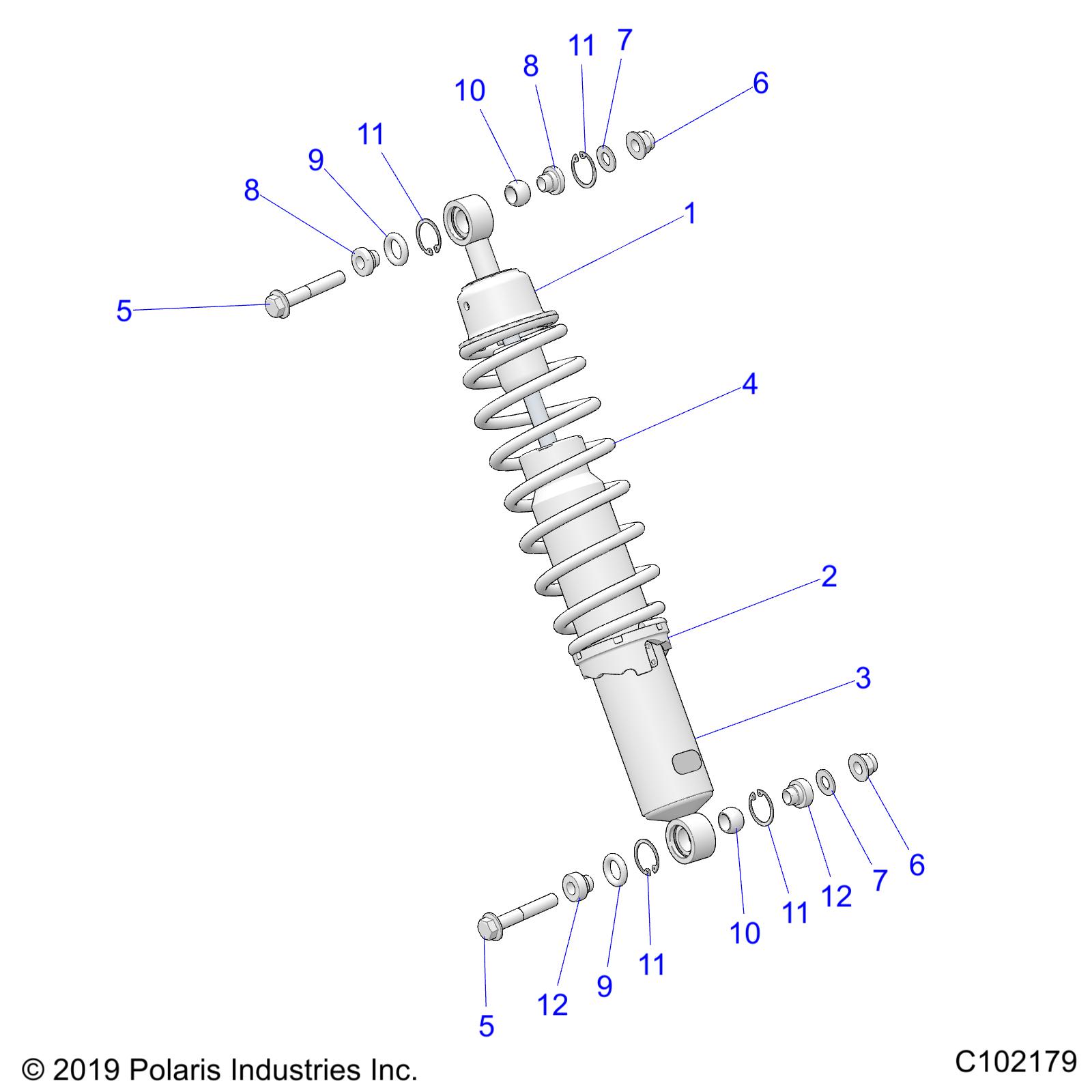 SUSPENSION, FRONT SHOCK MOUNTING - A25SLE95FN/CN (C102179)