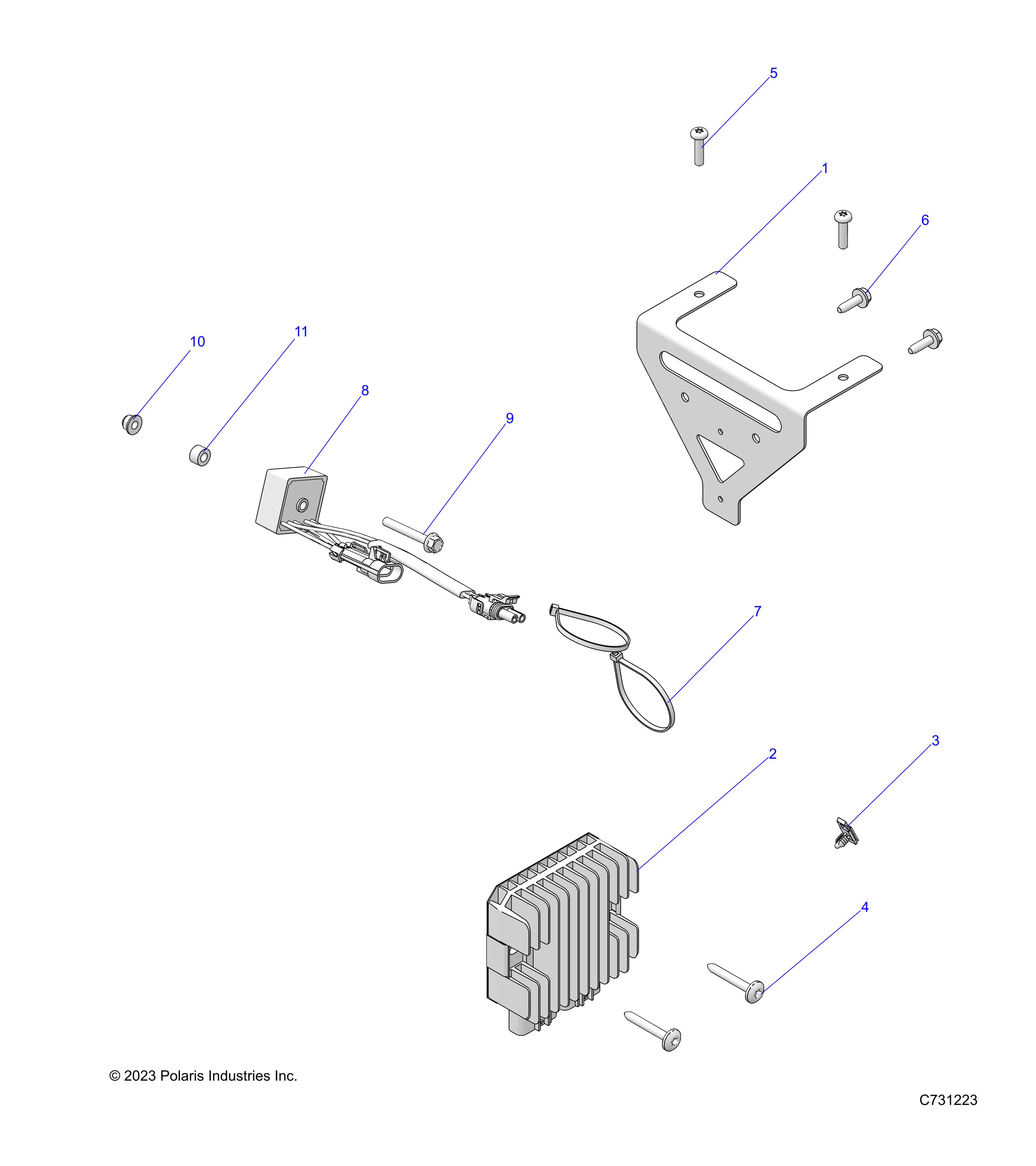 ELECTRICAL, WIRE HARNESS, COMPONENTS - R24CDA57A1 (C0704044-1)