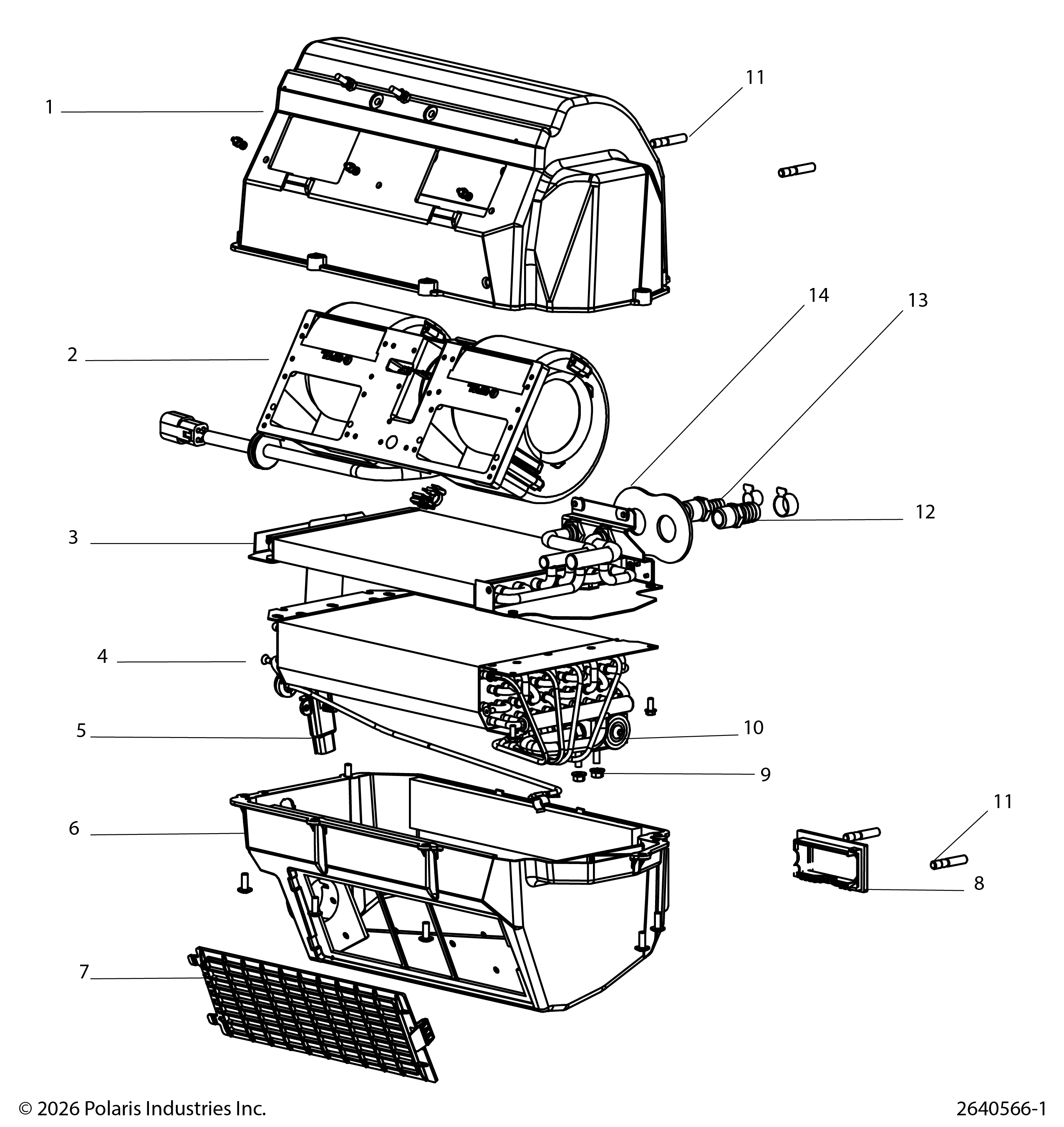 BODY, HVAC ASSEMBLY