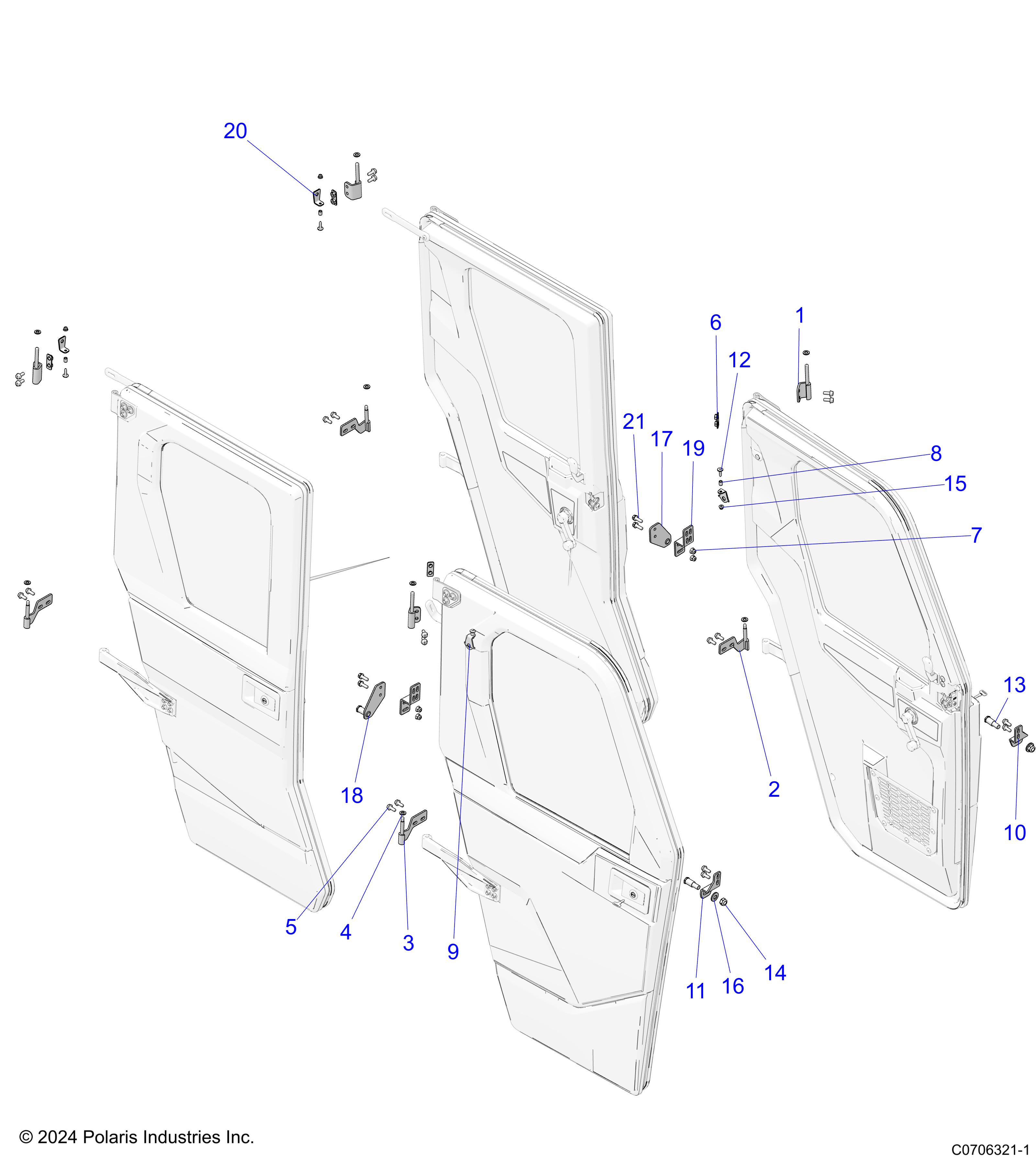 BODY, DOOR, MOUNTING MIDSIZE CREW -  (C0706321-1)