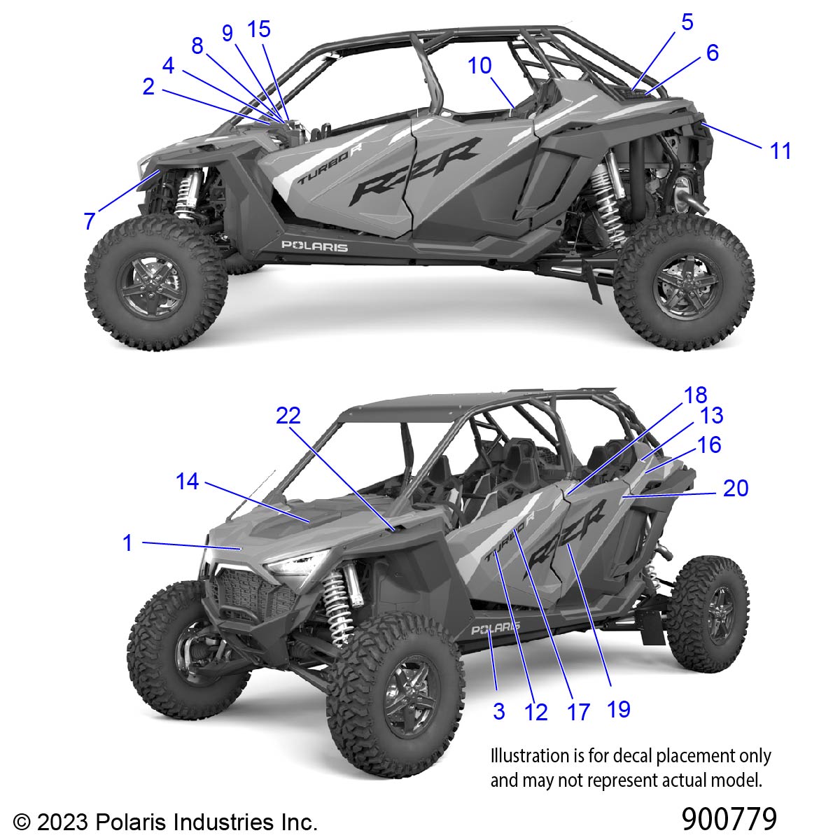 BODY, DECALS - Z24G4C92AN/BN (900509-01)