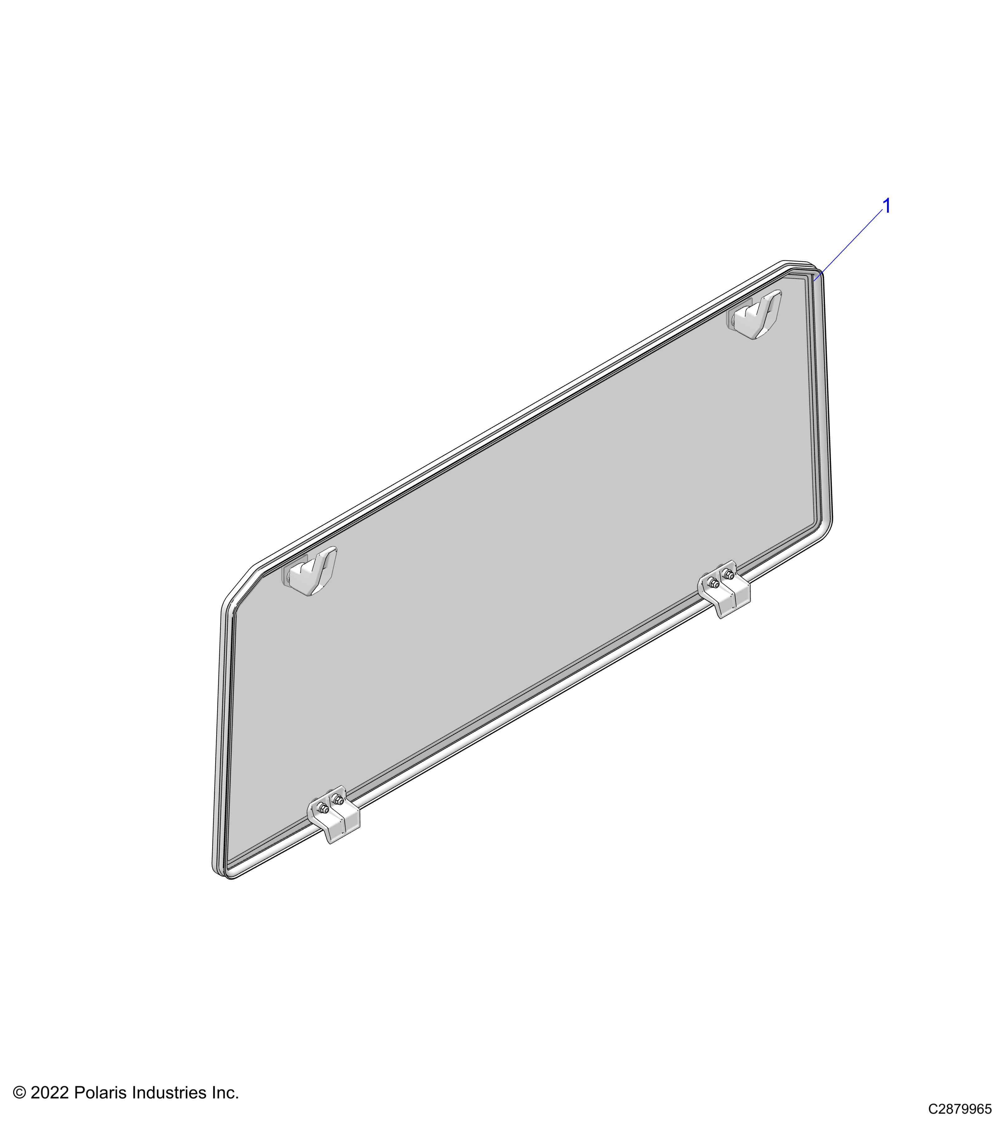 BODY, REAR PANEL, GLASS - D23M2U57B4/W57B4 (C2879965)