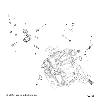 DRIVE TRAIN, MAIN GEARCASE MOUNTING - R23RRE99AJ/BJ/AK/BK/AX/BX/A9/B9 (702796)