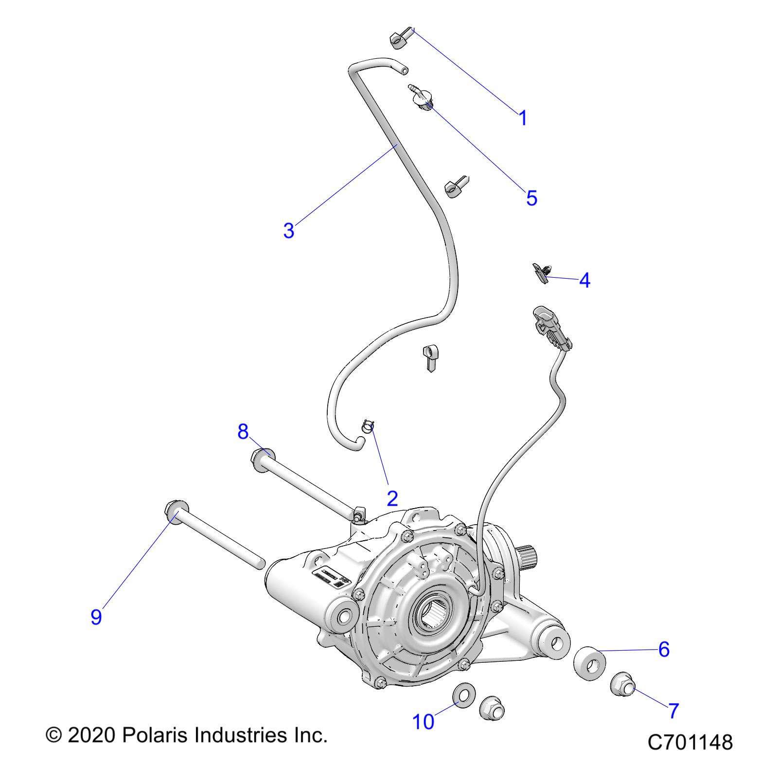 DRIVE TRAIN, FRONT GEARCASE MOUNTING - R21RRJ99A9/B9 (C701148)