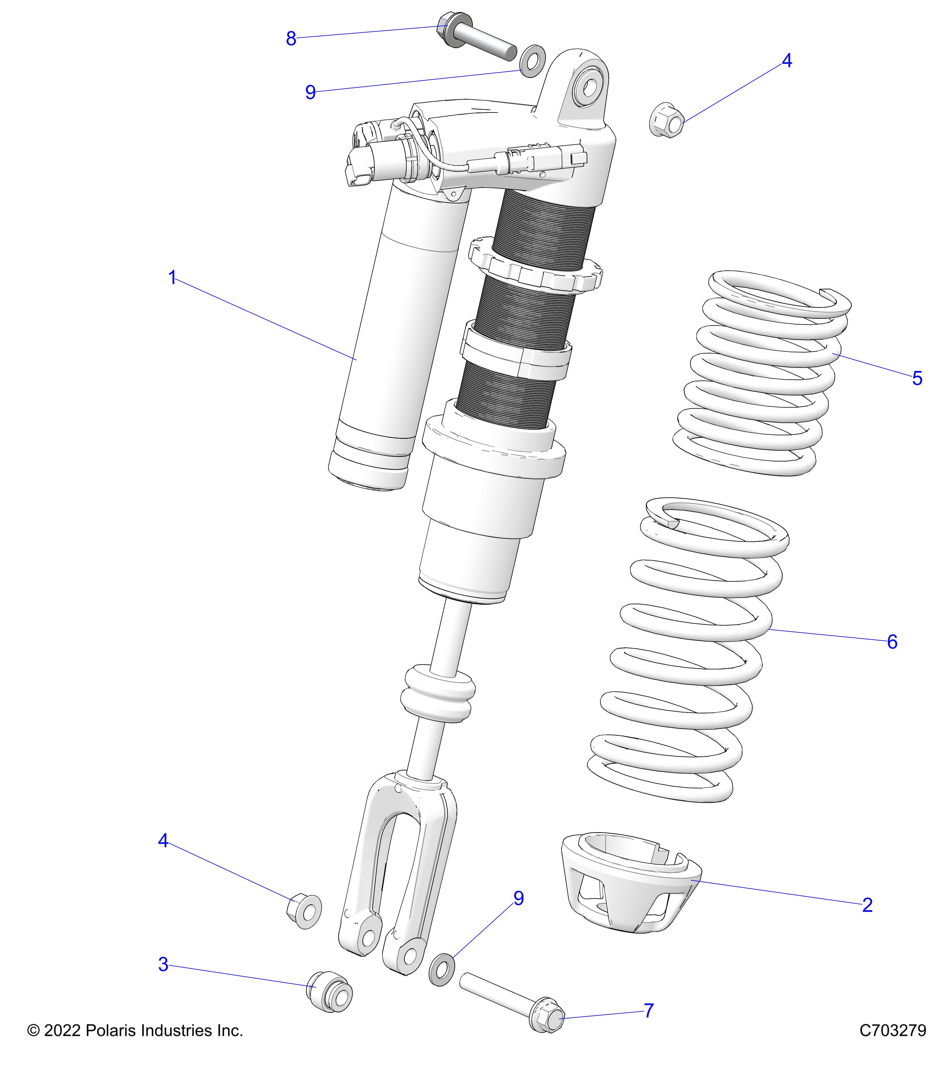 SUSPENSION, FRONT SHOCK MOUNTING - Z23RMU2KAN/BN (C703279)