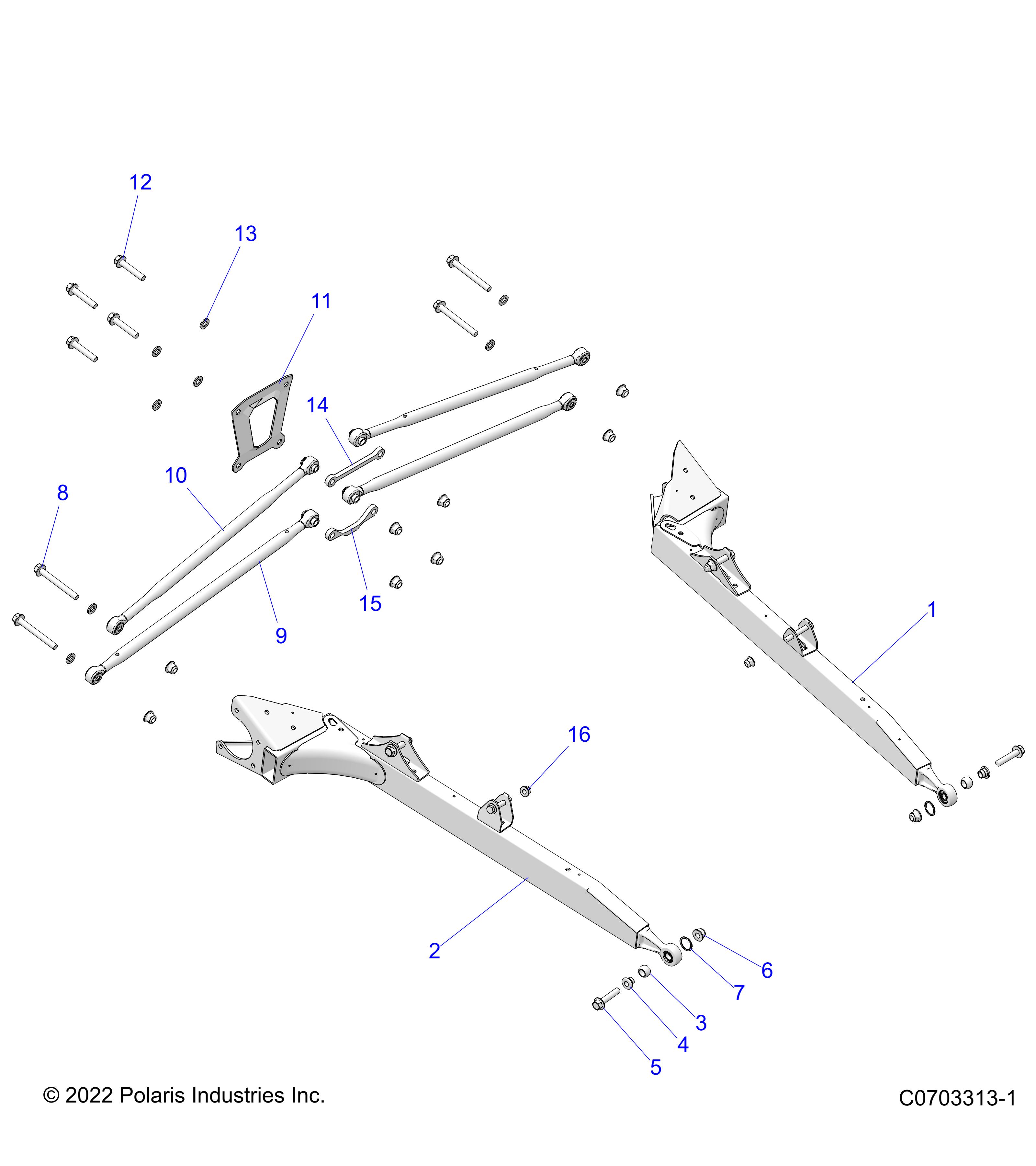 SUSPENSION, REAR CONTROL ARMS - Z21N4E99AC/AK/BC/BK/K99AP/AG/BG/BP (C0703316-1)