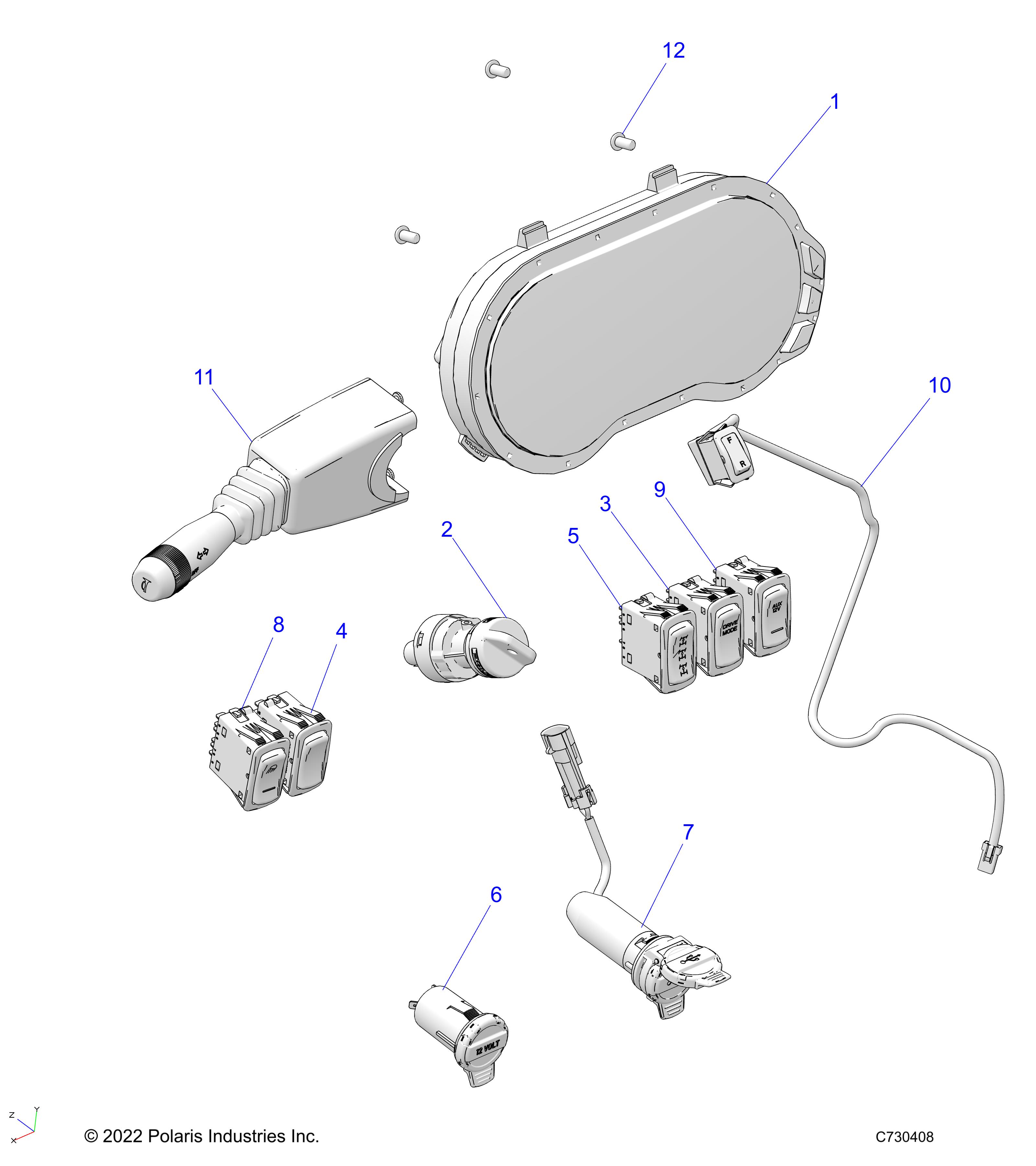 ELECTRICAL, DASH INSTRUMENTS - R23E3SC3BD (C730408)