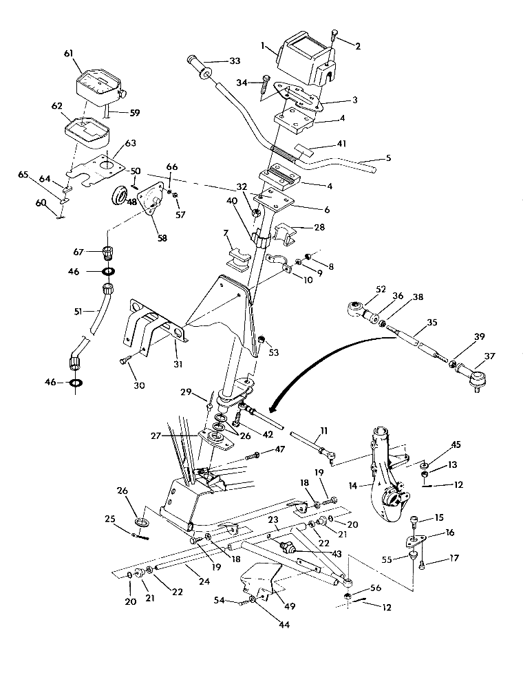 STEERING ASSEMBLY 350 4X4 / W928139 (4922832283013A)