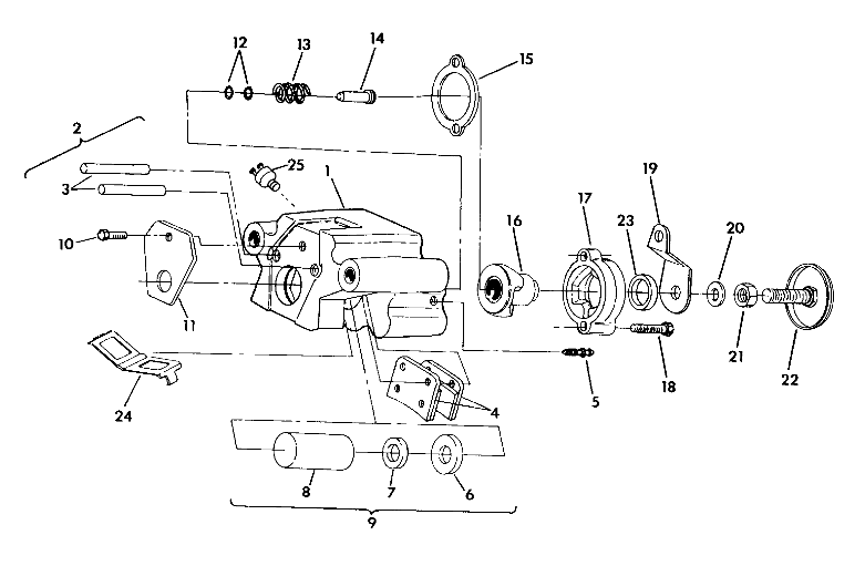 REAR BRAKE ASSEMBLY 350 4X4 / W928139 (4922832283029A)