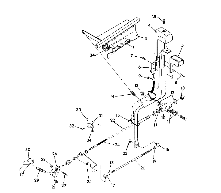 SHIFT LINKAGE ASSEMBLY 350 4X4 / W928139 (4922832283035A)