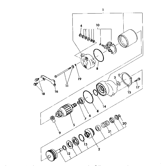 STARTING MOTOR ASSEMBLY 350 4X4 / W928139 (4922832283042A)