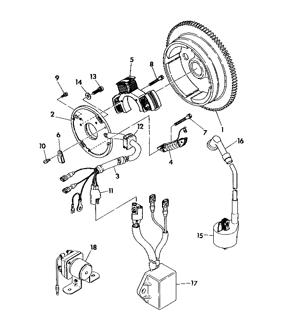 MAGNETO ASSEMBLY 350 4X4 / W928139 (4922832283043A)