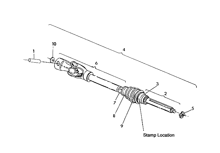 CV JOINT 250 6x6 / W928727 (4922842284011A)