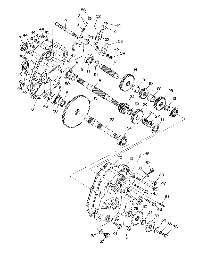 GEARCASE ASSEMBLY 250 6X6 / W928727 (4922842284033A)