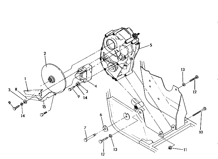 GEARCASE / BRAKE ASSEMBLY 250 6x6 / W928727 (4922842284037A)