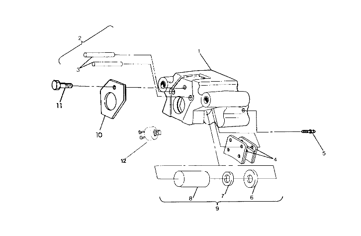 REAR BRAKE ASSEMBLY 250 6x6 / W928727 (4922842284038A)