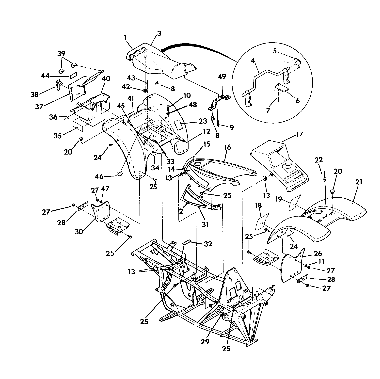 BODY ASSEMBLY Trail Blazer / W927221 (4922852285001A)