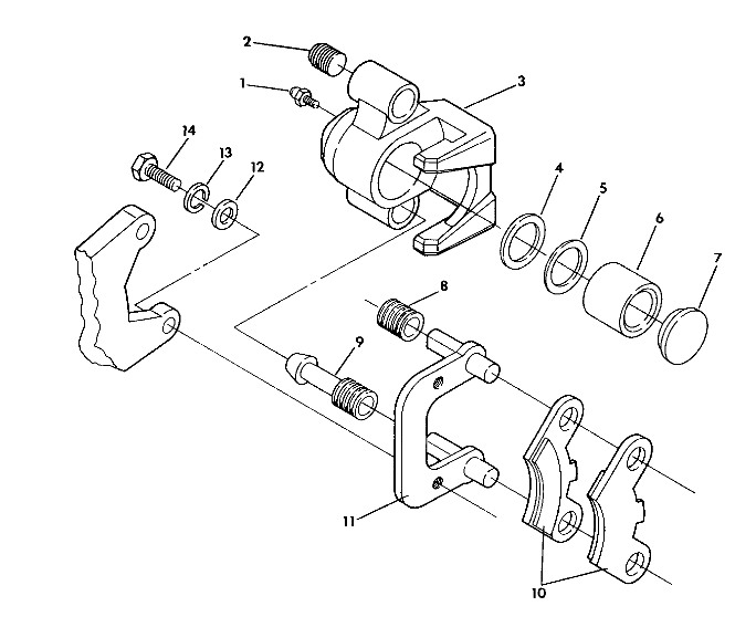 FRONT BRAKE ASSEMBLY Trail Blazer / W927221 (4922852285016A)