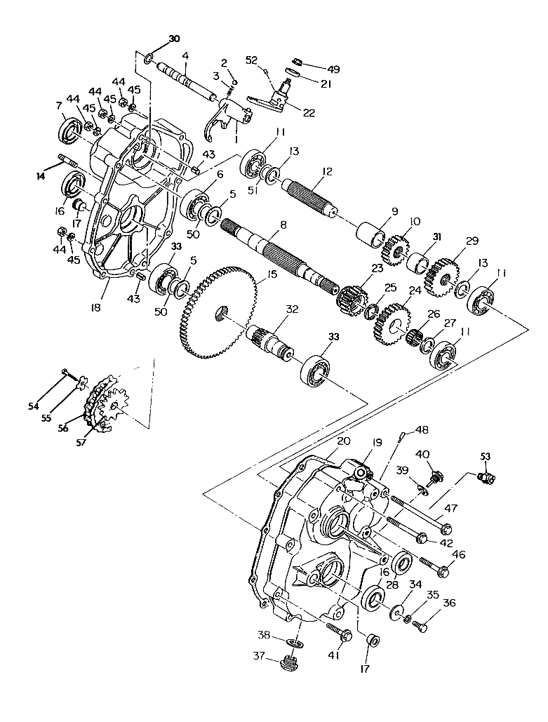 GEARCASE ASSEMBLY Trail Blazer / W927221 (4922852285025A)